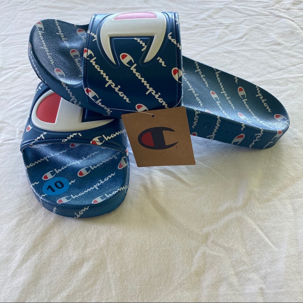 Men’s Champion Repeat Royal Slides - Picture 4 of 7